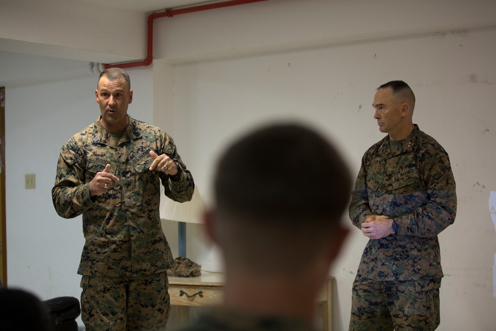 2nd Marine Division Commander visits Deployed Marines