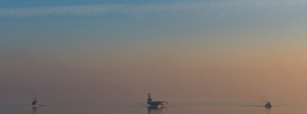 he George H.W. Bush Carrier Strike Group is conducting naval operations in the U.S. 6th Fleet area of operations in support of U.S. national security interests.