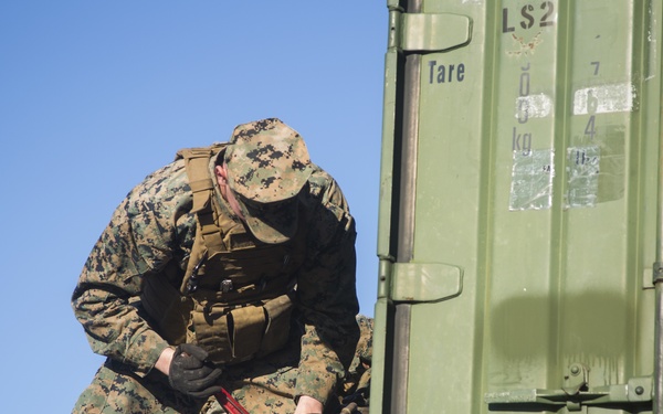 Marines with 2nd TSB practice motor transport