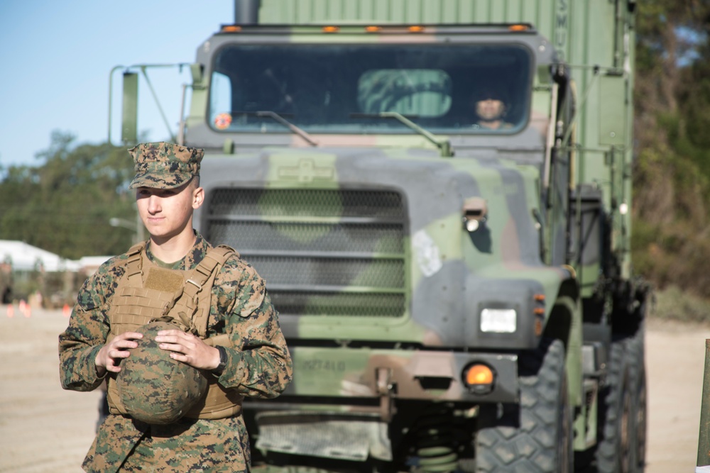 Marines with 2nd TSB participate in truck rodeo