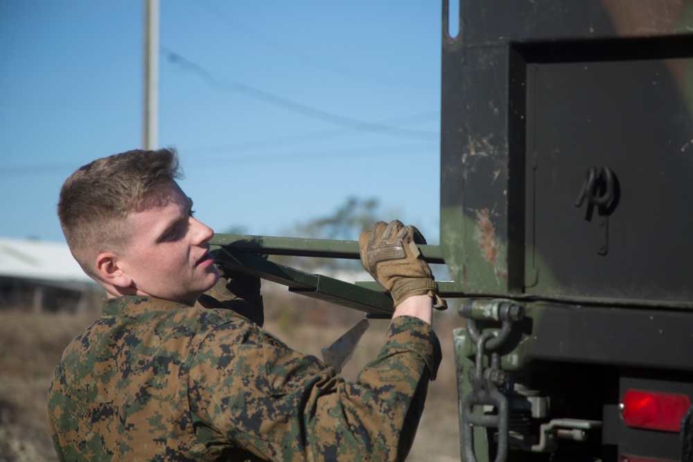 Marines with 2nd TSB participate in truck rodeo