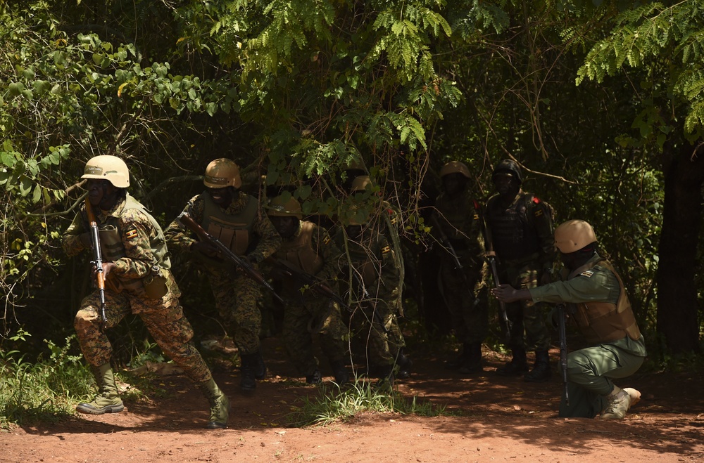 Ugandan Battle Group 22 conducts predeployment training