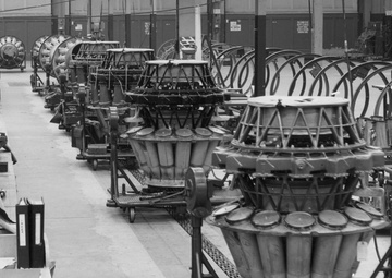 Allison J33 engine work at Tinker Air Force Base, Oklahoma