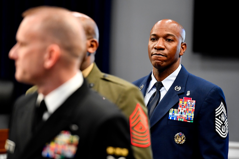 Chief Master Sgt. of the Air Force Kaleth Wright Testifies before House Appropriations Subcommittee on Military Construction and Veterans Affairs