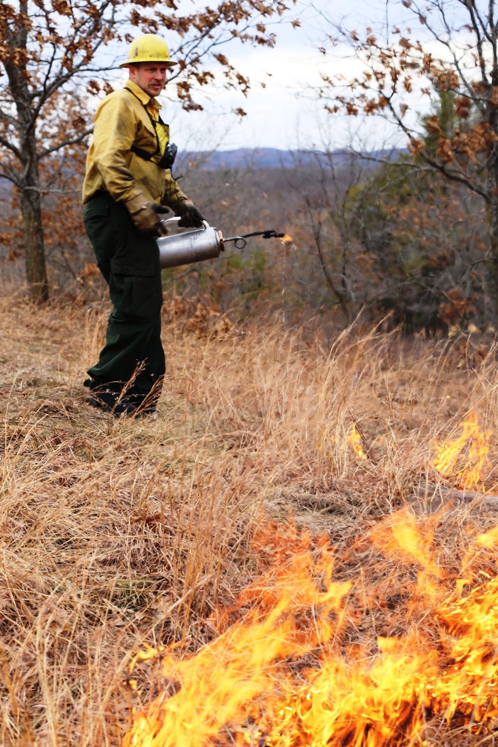 Fort McCoy uses prescribed burns to cut wildfire risk, improve habitats