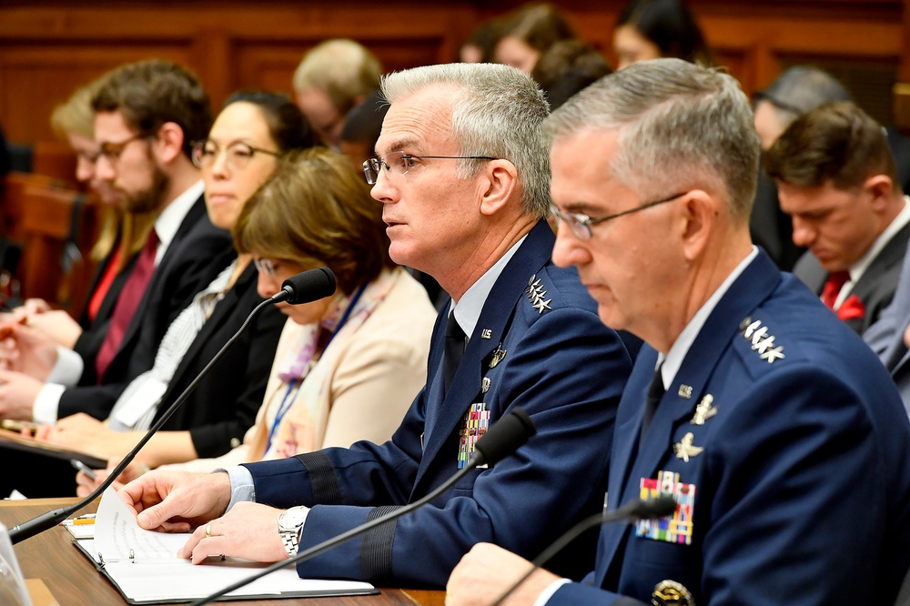 Air Force Vice Chief of Staff Gen. Stephen Wilson testifies before the House Armed Services Committee