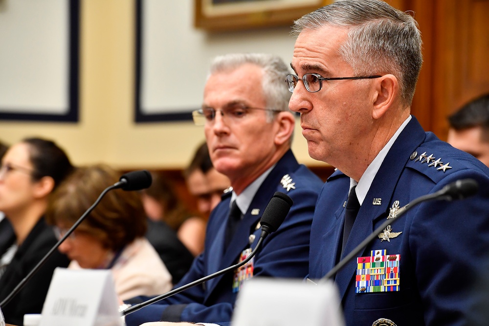 Air Force Vice Chief of Staff Gen. Stephen Wilson testifies before the House Armed Services Committee