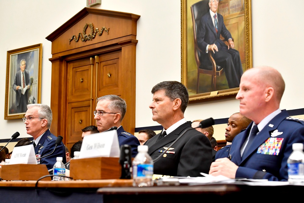 Air Force Vice Chief of Staff Gen. Stephen Wilson testifies before the House Armed Services Committee