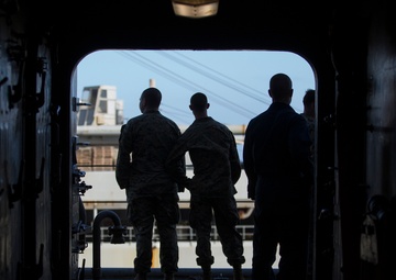 USS Carter Hall conducts replenishment-at-sea