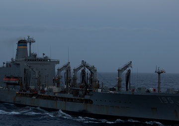 USS Carter Hall conducts replenishment-at-sea