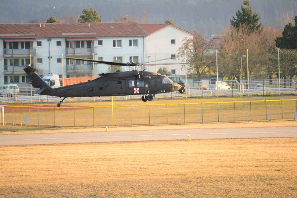 UH-60 Black Hawk Helicopter Traffic Pattern Training Flight