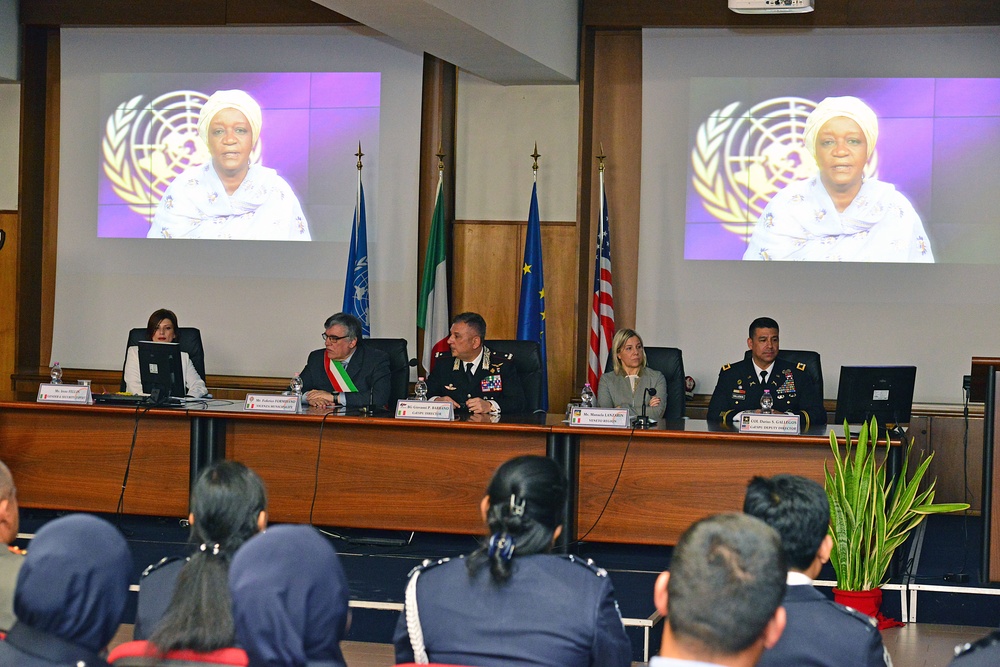 5th “Gender Protection in Peace Operations” Course and “International Woman’s Day” at Center of Excellence for Stability Police Units (CoESPU) Vicenza, Italy