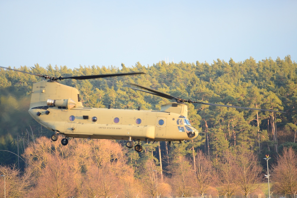 CH-47 Chinook Helicopter Maintenance Test Flight