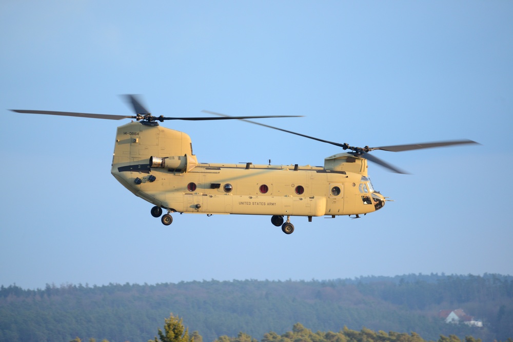 CH-47 Chinook Helicopter Maintenance Test Flight