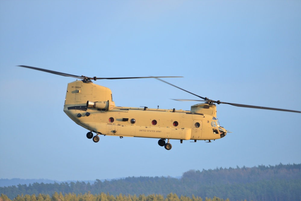 CH-47 Chinook Helicopter Maintenance Test Flight