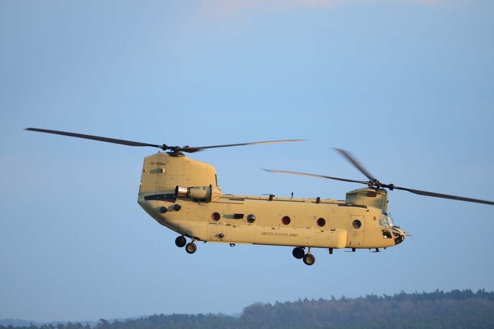 CH-47 Chinook Helicopter Maintenance Test Flight