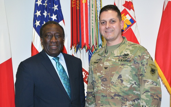 Mr. Ray B. Shepherd visits Caserma Ederle in Vicenza, Italy