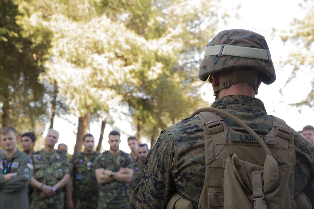 Marines conduct ECC/NEO training with NATO Allies
