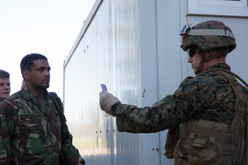Marines conduct ECC/NEO training with NATO Allies