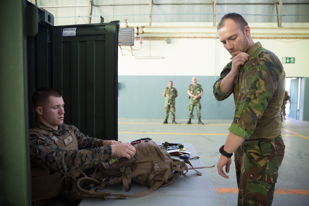 Marines conduct ECC/NEO training with NATO Allies