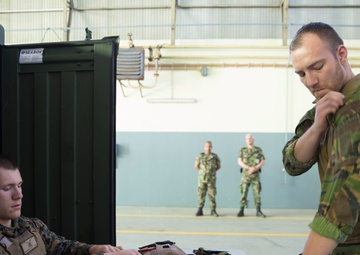 Marines conduct ECC/NEO training with NATO Allies