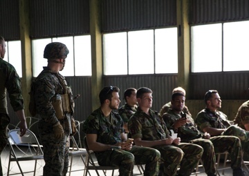 Marines conduct ECC/NEO training with NATO Allies