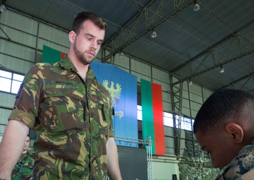 Marines conduct ECC/NEO training with NATO Allies