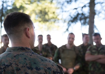 Marines conduct ECC/NEO training with NATO Allies