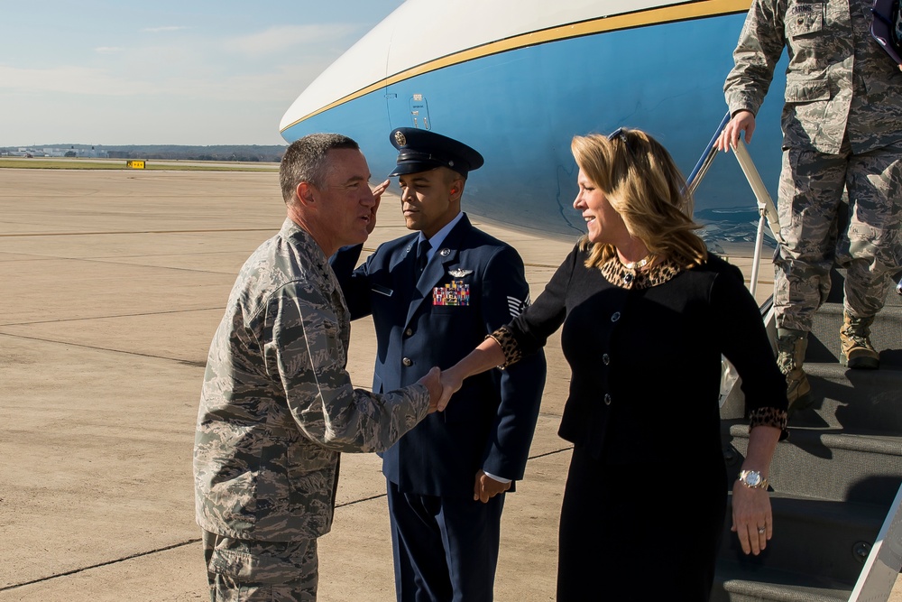 SECAF visits 24th Air Force
