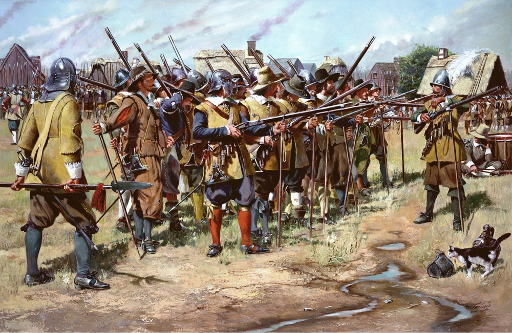 First Muster, a National Guard Heritage Painting by Don Troiani, courtesy of the National Guard Bureau.