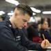 Makin Island Sailors Take E-5 Exam
