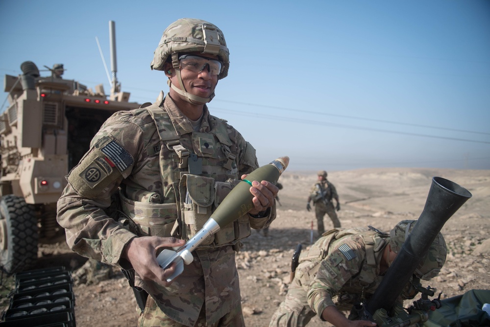 Coalition supports Iraqi CTS with mortar and anti-UAV operations