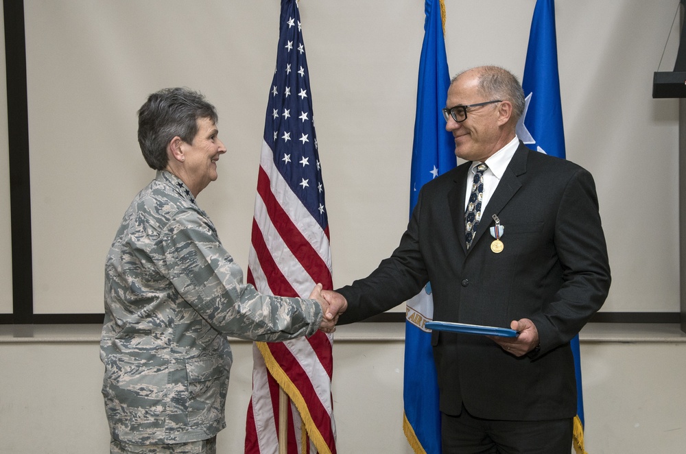 Air Force civilian honored for heroism