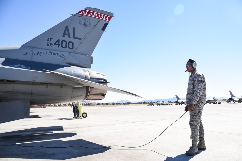 187th Fighter Wing maintainers during Red Flag 17-2