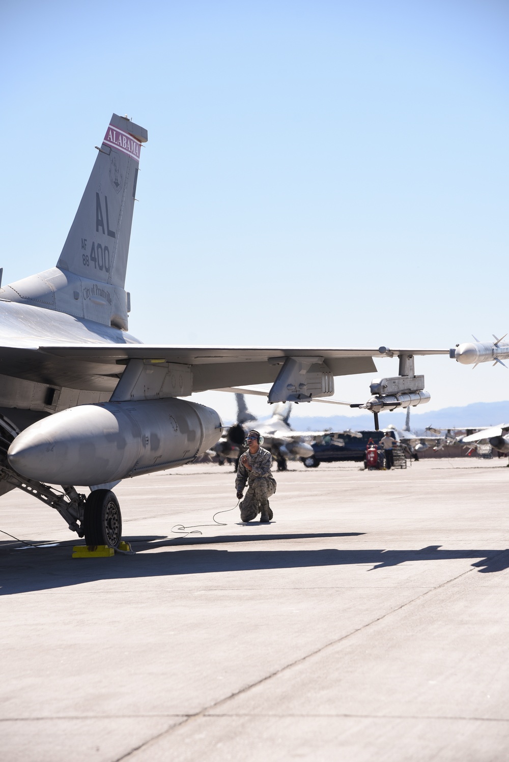 187th Fighter Wing maintainers during Red Flag 17-2