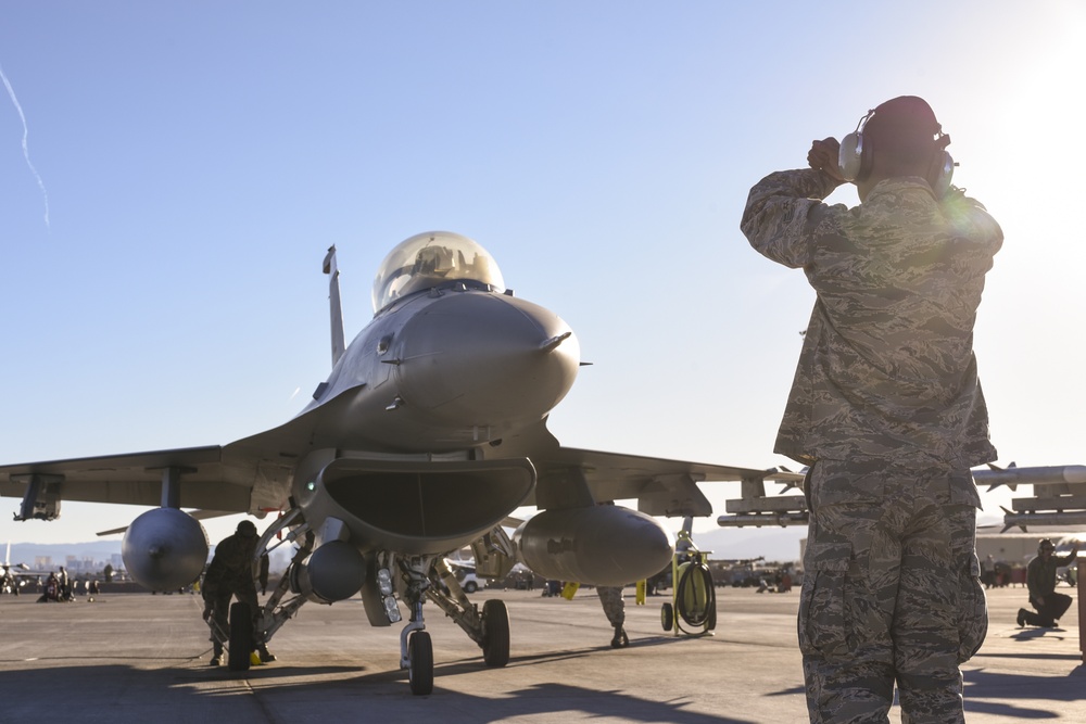 187th Fighter Wing maintainers during Red Flag 17-2