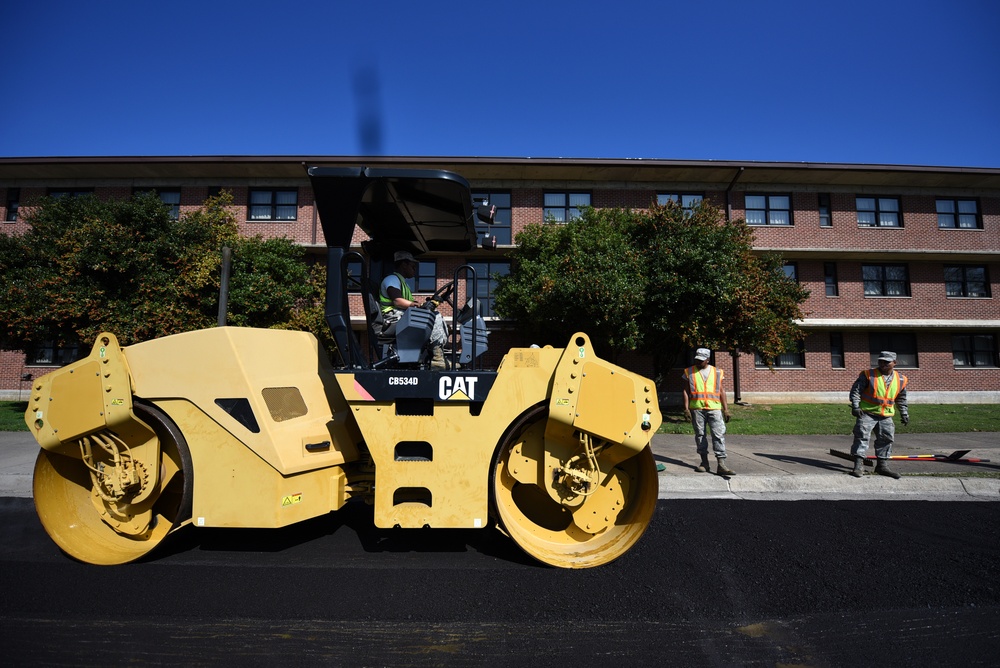 19th CES &quot;Dirt Boyz&quot; repair Little Rock AFB roads