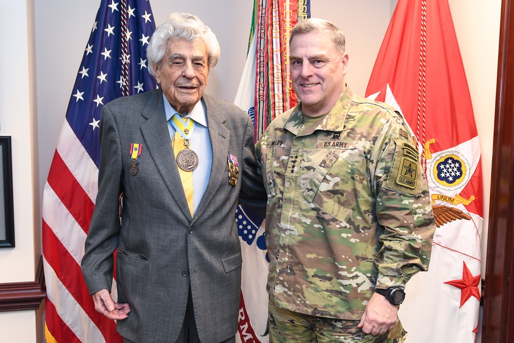 CSA host office call IHO retired Lt. Col. James “Maggie” Megellas