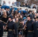 High school students participating in the United States Senate Youth Program lay a wreath at the Tomb of the Unknown Soldier