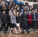 High school students participating in the United States Senate Youth Program lay a wreath at the Tomb of the Unknown Soldier