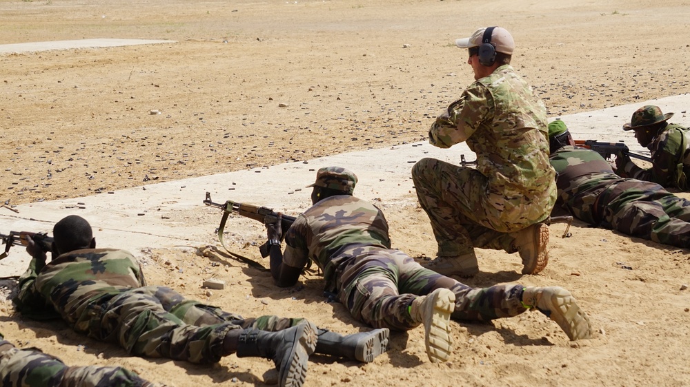 Flintlock 2017 marksmanship training in Niger