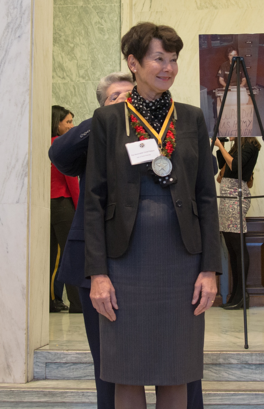 The Honorable Pietsch Receives Medal at Army Women's Hall of Fame Induction