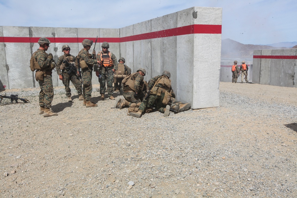 Gaining the initiative: Marines take down enemy combatants in urban environment