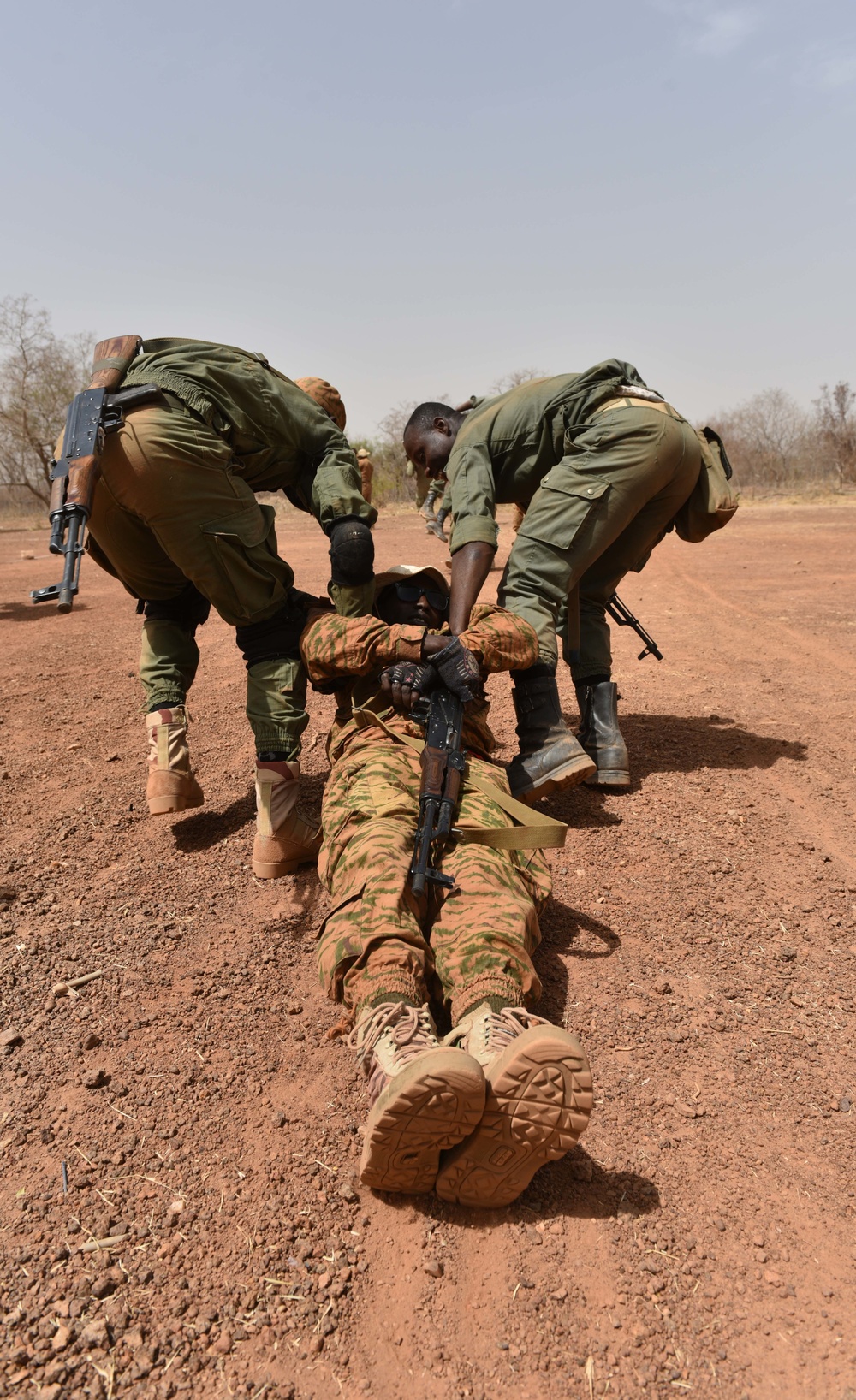 Casualty care exercise during Flintlock 2017 in Burkina Faso