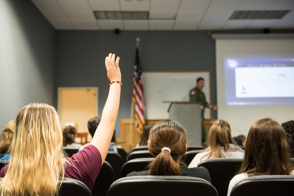 Fighter Pilots teach STEM: Kadena Middle Schoolers visit 18th Operations Support Squadron