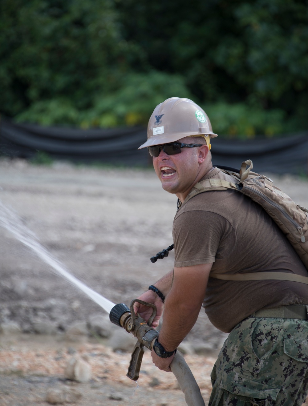 NMCB1 Helicopter Landing Zone Construction