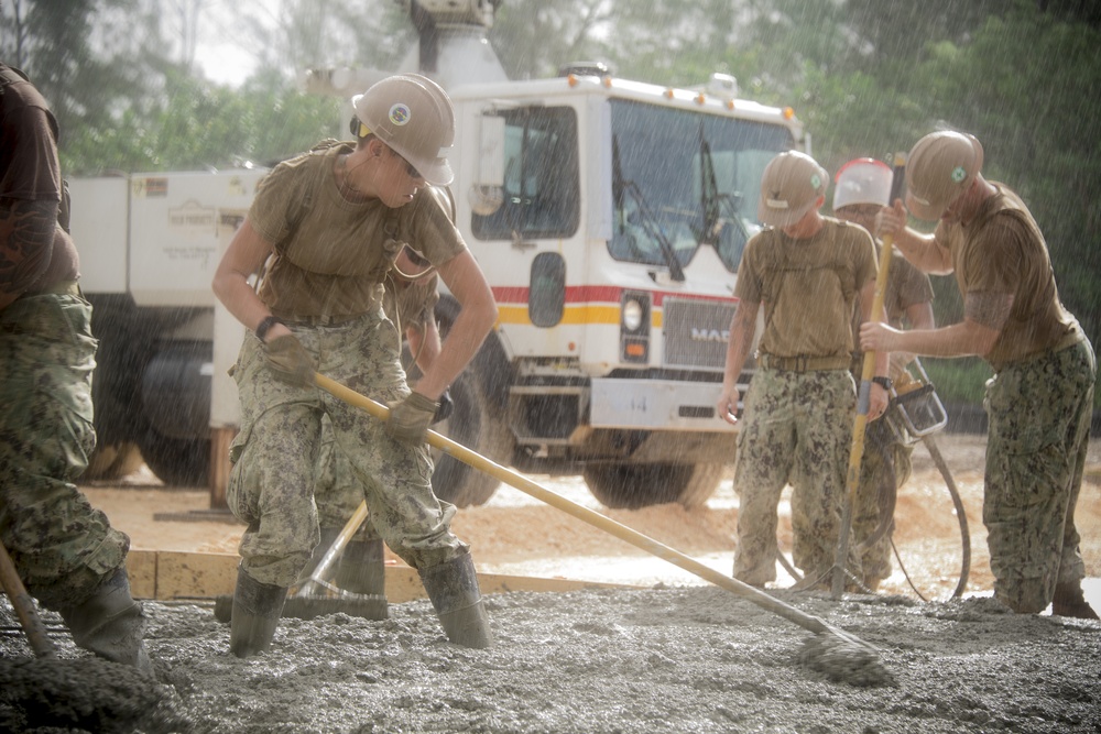 NMCB1 Helicopter Landing Zone Construction