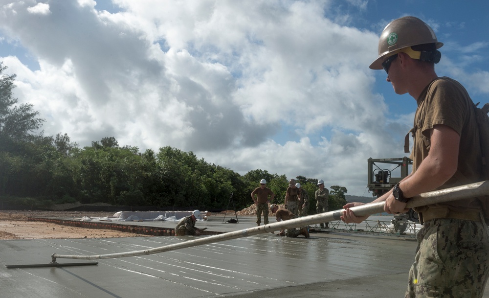 NMCB1 Helicopter Landing Zone Construction