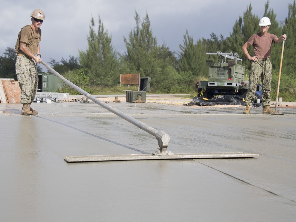 NMCB1 Helicopter Landing Zone Construction