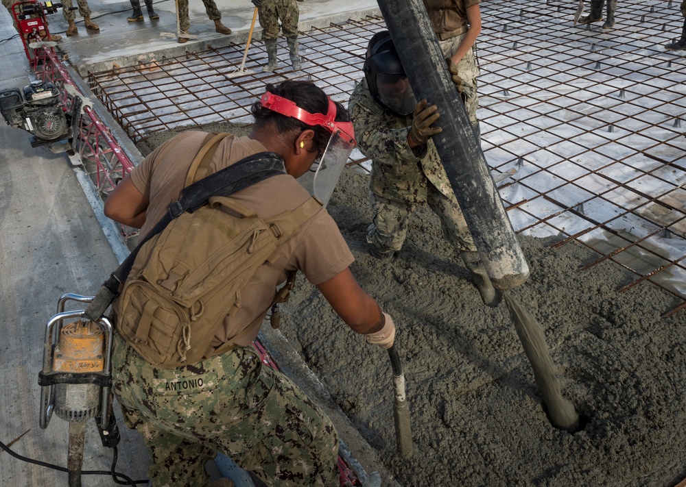 NMCB1 Helicopter Landing Zone Construction